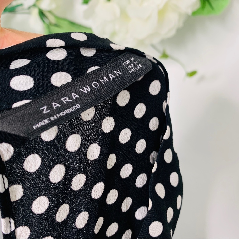 Zara Polka Dot With Choker Top - Picture 6 of 6